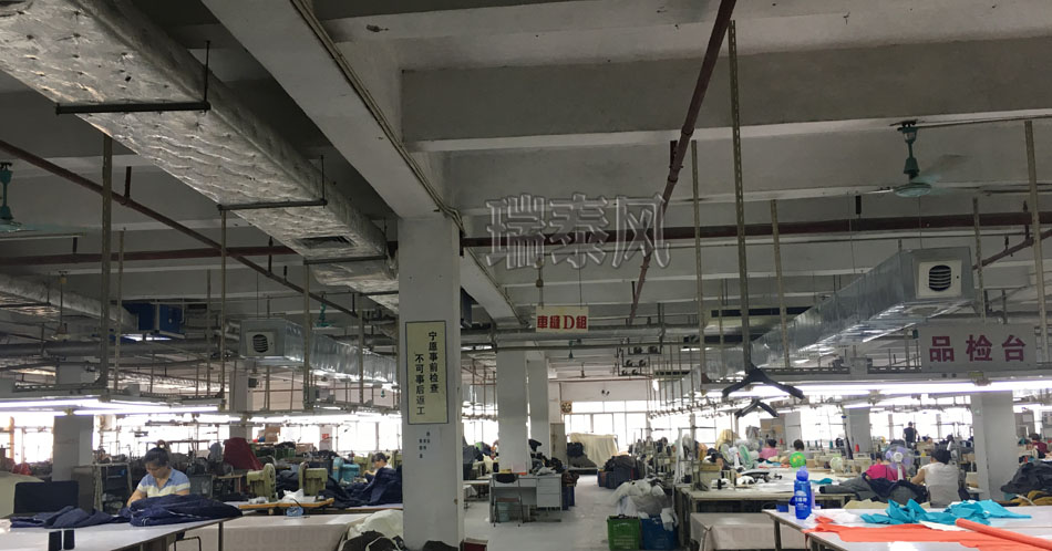 服裝、制衣、皮革廠降溫方案